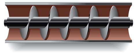 sectional flight screw conveyor|schematic diagram of screw conveyor.